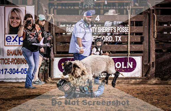 6-09-2021_PCSP Rodeo_Weatherford_MuttonBusting_Joe Duty4265