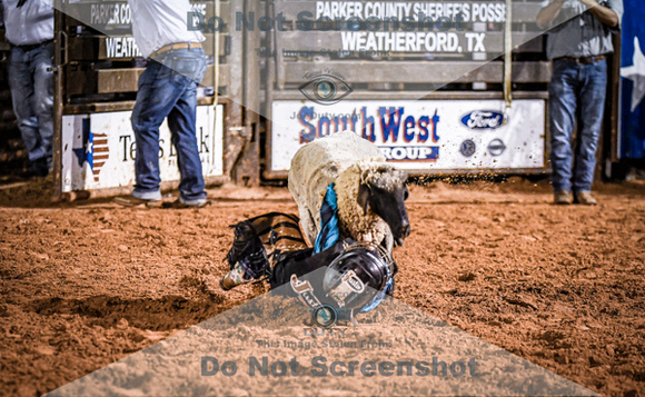 6-09-2021_PCSP Rodeo_Weatherford_MuttonBusting_Joe Duty4255